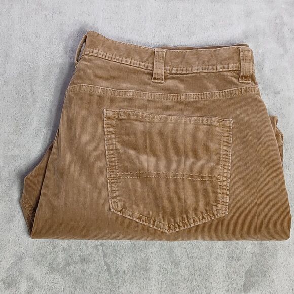 Kirkland Signature Mens Corduroy Pants Fits 38x26 Brown Classic Preppy Cowboy - Picture 1 of 12